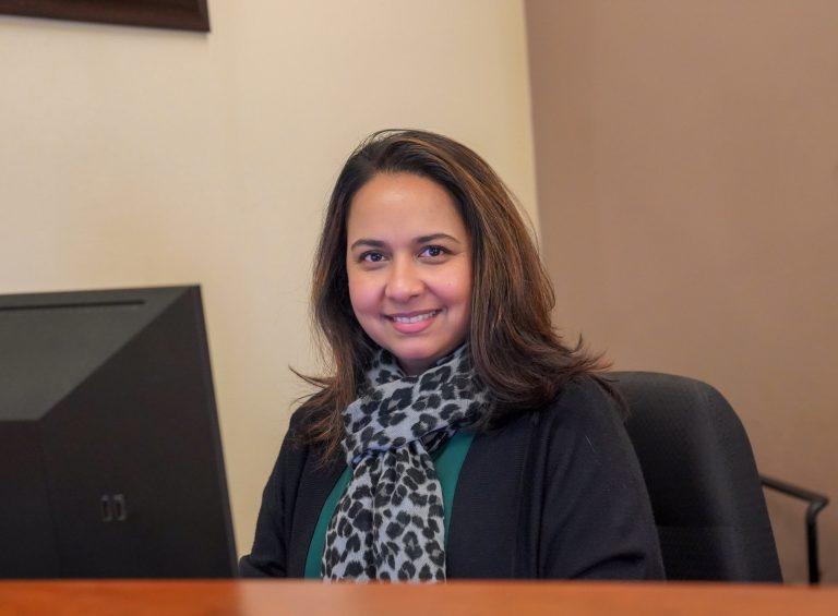 Cornerstone Intake team member sitting at the work station